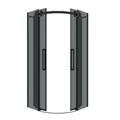 Душевое ограждение Grossman Classic 301.K33.04.9090.21.10 (90х90х195) четверть круга,раздвижная,черный матовый,стекло тонированное,1 место 301.K33.04.9090.21.10