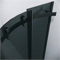 Душевое ограждение Grossman Classic 301.K33.04.9090.21.10 (90х90х195) четверть круга,раздвижная,черный матовый,стекло тонированное,1 место 301.K33.04.9090.21.10