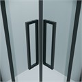 Душевое ограждение Grossman Cosmo 300.K33.02.9090.21.00 (90х90х195) квадрат,раздвижная,черный матовый,стекло прозрачное, 1 место 300.K33.02.9090.21.00