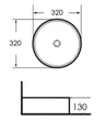Раковина Grossman Classic GR-3021 (320х320х130) белая,1 место GR-3021