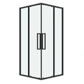 Душевое ограждение Grossman Cosmo 300.K33.02.8080.21.00 (80х80х195) квадрат,раздвижная,черный матовый,стекло прозрачное, 1 место 300.K33.02.8080.21.00