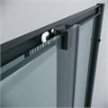 Душевое ограждение Grossman Cosmo 300.K33.02.8080.21.00 (80х80х195) квадрат,раздвижная,черный матовый,стекло прозрачное, 1 место 300.K33.02.8080.21.00