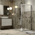 Душевое ограждение Grossman Alba1 GR-9090Al1 (90х90х190) квадрат,раздвижная, 2 места GR-9090Al1