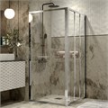 Душевое ограждение Grossman Alba1 GR-9090Al1 (90х90х190) квадрат,раздвижная, 2 места GR-9090Al1