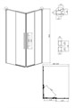 1/2 душевого ограждения Grossman Galaxy 1/2.K33.01.90.10.02 (90х195) раздвижная(правая),хром,стекло шиншилла,1 место 1/2.K33.01.90.10.02