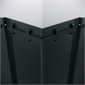 Душевое ограждение Grossman Classic 300.K33.04.8080.21.10 (80х80х195) квадрат,раздвижная,черный матовый,стекло тонированное, 2 места 300.K33.04.8080.21.10