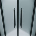 Душевое ограждение Grossman Cosmo 301.K33.02.8080.21.02 (80х80х195) четверть круга,раздвижная,черный матовый,стекло шиншилла, 1 место 301.K33.02.8080.21.02