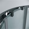 Душевое ограждение Grossman Cosmo 301.K33.02.8080.21.02 (80х80х195) четверть круга,раздвижная,черный матовый,стекло шиншилла, 1 место 301.K33.02.8080.21.02