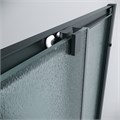 Душевое ограждение Grossman Cosmo 300.K33.02.9090.21.02 (90х90х195) квадрат,раздвижная,черный матовый,стекло шиншилла, 1 место 300.K33.02.9090.21.02