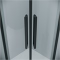 Душевое ограждение Grossman Classic 301.K33.04.9090.21.00 (90х90х195) четверть круга,раздвижная,черный матовый,стекло прозрачное, 1 место 301.K33.04.9090.21.00