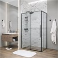 Душевое ограждение Grossman Galaxy 100.K33.01.110.21.02-200.K33.01.90.21.02 (110х90х195) раздвижная(левая),черный матовый,стекло шиншилла,2 места 120.K33.01.1190.21.02