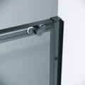 Дверь в нишу Grossman Style 100.K33.05.110.21.00 (110х195) черный матовый,стекло прозрачное,раздвижная, 1 место 100.K33.05.110.21.00