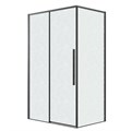 Боковая стенка Grossman Galaxy 200.K33.01.100.21.02 (100х195) черный матовый,стекло шиншилла, 1 место 200.K33.01.100.21.02