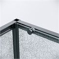 Боковая стенка Grossman Galaxy 200.K33.01.100.21.02 (100х195) черный матовый,стекло шиншилла, 1 место 200.K33.01.100.21.02