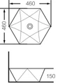 Раковина Grossman Diamond GR-3029 (460х460х150) белая,1 место GR-3029