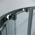 Душевое ограждение Grossman Cosmo 301.K33.02.8080.21.00 (80х80х195) четверть круга,раздвижная,черный матовый,стекло прозрачное, 1 место 301.K33.02.8080.21.00