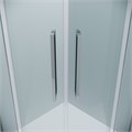 Душевое ограждение Grossman Cosmo 301.K33.02.8080.10.00 (80х80х195) четверть круга,раздвижная,хром,стекло прозрачное, 1 место 301.K33.02.8080.10.00