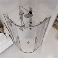 Душевое ограждение Grossman Cosmo 301.K33.02.8080.10.00 (80х80х195) четверть круга,раздвижная,хром,стекло прозрачное, 1 место 301.K33.02.8080.10.00