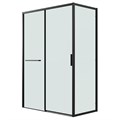 Боковая стенка Grossman Style 200.K33.05.80.21.00 (80х195) черный матовый,стекло прозрачное, 1 место 200.K33.05.80.21.00