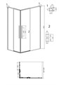 1/2 душевого ограждения Grossman Galaxy 1/2.K33.01.70.10.02 (70х195) раздвижная(правая),хром,стекло шиншилла,1 место 1/2.K33.01.70.10.02