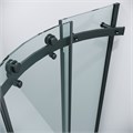 Душевое ограждение Grossman Classic 301.K33.04.1010.21.00 (100х100х195) четверть круга,раздвижная,черный матовый,стекло прозрачное, 1 место 301.K33.04.1010.21.00