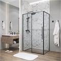 Душевое ограждение Grossman Galaxy 100.K33.01.110.21.00-200.K33.01.100.21.00 (110х100х195) раздвижная,черный матовый,стекло прозрачное,2 места 120.K33.01.1110.21.00
