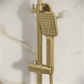 Душевая стойка Grossman Cosmo 500.K35.02.320 с верхним душем,ручной лейкой и смесителем,золото сатиновый,1 место 500.K35.02.320