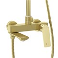 Душевая стойка Grossman Cosmo 500.K35.02.320 с верхним душем,ручной лейкой и смесителем,золото сатиновый,1 место 500.K35.02.320