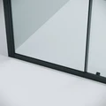 Дверь в нишу Grossman Cosmo 100.K33.02.120.21.00 (120х195) черный матовый,стекло прозрачное,раздвижная, 1 место 100.K33.02.120.21.00