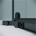 Душевое ограждение Grossman Pragma 302.K33.03.9090.42.00 (90х90х195) трапеция,распашная,графит сатин,стекло прозрачное, 1 место 302.K33.03.9090.42.00