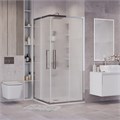 Душевое ограждение Grossman Cosmo 300.K33.02.1010.10.02 (100х100х195) квадрат,раздвижная,хром,стекло шиншилла, 1 место 300.K33.02.1010.10.02
