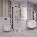 Душевое ограждение Grossman Cosmo 300.K33.02.1010.10.02 (100х100х195) квадрат,раздвижная,хром,стекло шиншилла, 1 место 300.K33.02.1010.10.02