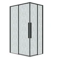 Душевое ограждение Grossman Galaxy 300.K33.01.9070.21.02 (90х70х195) прямоугольник,раздвижная,черный матовый,стекло шиншилла, 1 место 300.K33.01.9070.21.02