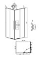 Душевое ограждение Grossman Galaxy 300.K33.01.9070.21.02 (90х70х195) прямоугольник,раздвижная,черный матовый,стекло шиншилла, 1 место 300.K33.01.9070.21.02