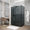 Боковая стенка Grossman Galaxy 200.K33.01.90.21.10 (90х195) черный матовый,стекло тонированное, 1 место 200.K33.01.90.21.10
