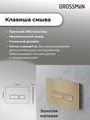 Комплект 2 в 1: Grossman инсталляция Pragmа 900.K31.01.000+клавиша смыва 700.K31.03.310.310 золото матовый, 2 места 97.03.310