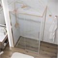 Душевое ограждение Grossman Galaxy 100.K33.01.130.32.00-200.K33.01.100.32.00 (130х100х195) раздвижная,золото сатин,стекло прозрачное,2 места 120.K33.01.1310.32.00
