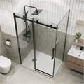 Душевое ограждение Grossman Classic 100.K33.04.100.42.00-200.K33.04.80.42.00 (100х80х195) раздвижная,графит сатин,стекло прозрачное,2 места 120.K33.04.1080.42.00