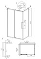 Душевое ограждение Grossman Cosmo 100.K33.02.120.10.02-200.K33.02.90.10.02 (120х90х195) раздвижная(левая),хром,стекло шиншилла,2 места 120.K33.02.1290.10.02