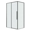 Душевое ограждение Grossman Galaxy 100.K33.01.120.21.02-200.K33.01.80.21.02 (120х80х195) раздвижная(левая),черный матовый,стекло шиншилла,2 места 120.K33.01.1280.21.02