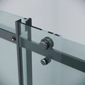 Дверь в нишу Grossman Classic 100.K33.04.150.21.00 (150х195) черный матовый,стекло прозрачное,раздвижная, 1 место 100.K33.04.150.21.00