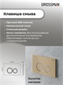 Комплект 3 в 1: Grossman инсталляция 900.K31.01.000+клавиша 700.K31.01.310.310 золото матовый+унитаз GR-4414S, 3 места 97.4414S.01.310