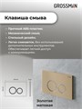 Комплект 3 в 1: Grossman инсталляция 900.K31.01.000+клавиша 700.K31.01.310.310 золото матовый+унитаз GR-4441S, 3 места 97.4441S.01.310