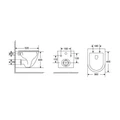 Комплект 3 в 1: Grossman инсталляция 900.K31.01.000+клавиша 700.K31.02.110.110 хром матовый+унитаз GR-4411SQC 3 места 97.4411SQC.02.110