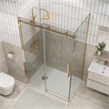 Душевое ограждение Grossman Classic 100.K33.04.150.32.00-200.K33.04.80.32.00 (150х80х195) раздвижная,золото сатин,стекло прозрачное,2 места 120.K33.04.1580.32.00