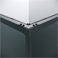 Душевое ограждение Grossman Galaxy 1/2.K33.01.11.21.10-1/2.K33.01.90.21.10 (110х90х195) раздвижная,черный матовый,стекло тонированное,2 места 300.K33.01.1190.21.10