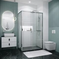 Душевое ограждение Grossman Style 100.K33.05.110.10.00-200.K33.05.80.10.00 (110х80х195) раздвижная,хром,стекло прозрачное,2 места 120.K33.05.1180.10.00