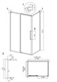 Душевое ограждение Grossman Cosmo 100.K33.02.130.42.00-200.K33.02.90.42.00 (130х90х195) раздвижная,графит сатин,стекло прозрачное,2 места 120.K33.02.1390.42.00