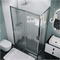 Боковая стенка Grossman Style 200.K33.05.70.10.02 (70х195) хром,стекло шиншилла, 1 место 200.K33.05.70.10.02