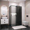 Боковая стенка Grossman Style 200.K33.05.70.21.10 (70х195) черный матовый,стекло тонированное, 1 место 200.K33.05.70.21.10